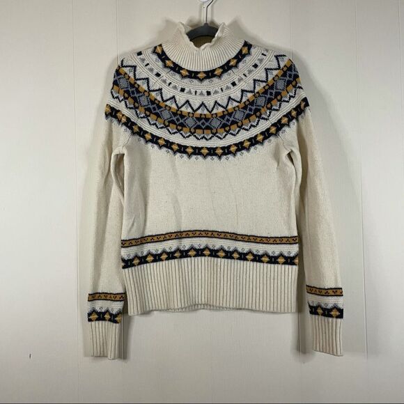 J. Crew Nordic Fair Isle Rollneck Sweater - Picture 1 of 3